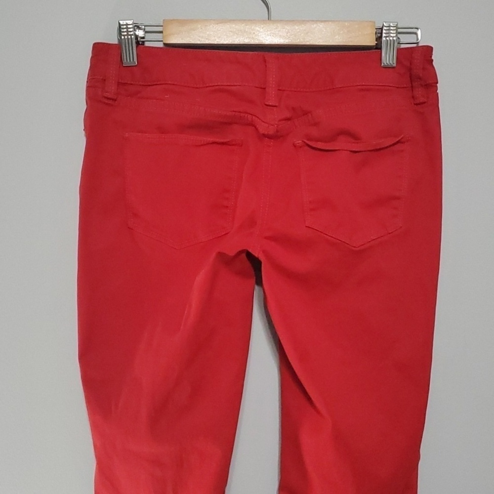 The Limited 678 Red Denim jean Legging jeans Size 4 Low Rise Skinny Vintage Y2k - Picture 10 of 15